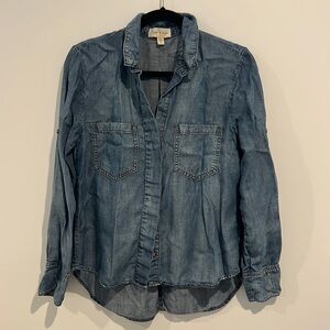 Cloth & Stone Tencell Lyocell Chambray Button Down